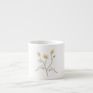 Espresso Taza de café con ilustración botánica de manzanill