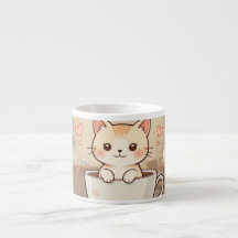 Taza de café de gatito Kawaii lindo | Adorable ama