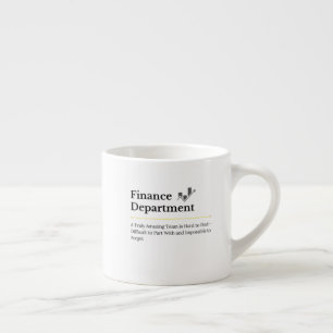 Espresso Taza de café del Departamento de Finanzas