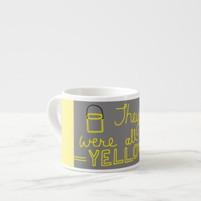 Espresso Taza de café expreso amarilla (Izquierda)