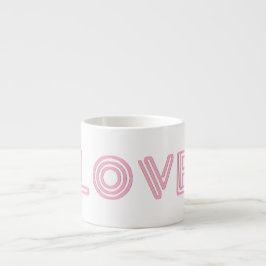 Espresso Taza de café expreso blanco con amor