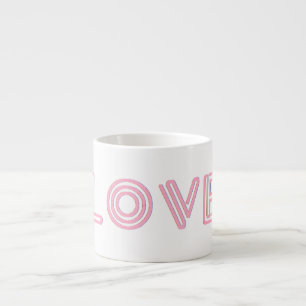 Espresso Taza de café expreso blanco con amor