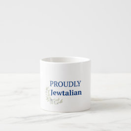 Espresso Taza de café expreso orgullosamente judío-italiana