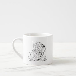 Espresso Taza de café para amantes del Schnauzer miniatura,