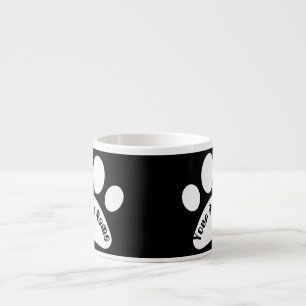 Espresso Taza de café personalizada con la huella de la pat