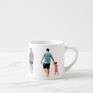 Espresso Taza de expreso con collage de fotos personalizada