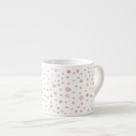 Espresso Taza de expreso con lunares de acuarela Erica Conf