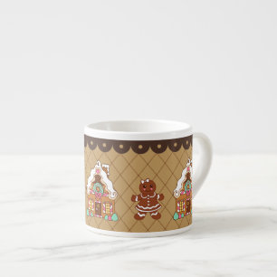 Espresso Taza de expreso de Casa de Pan de Jengibre