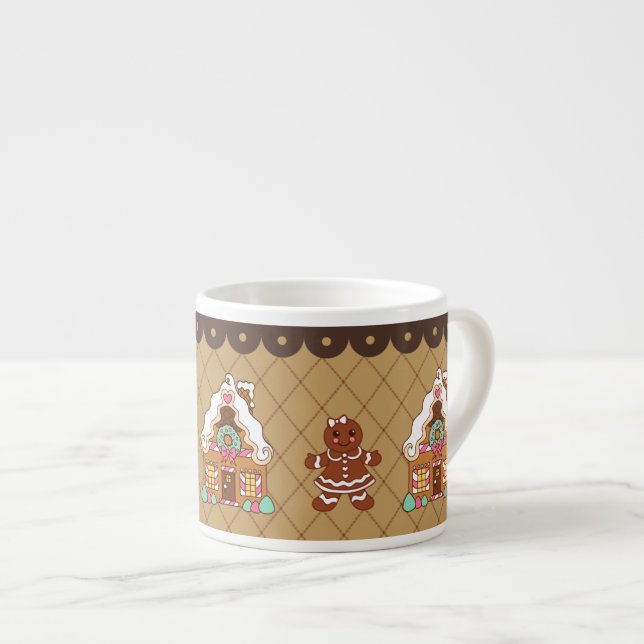 Espresso Taza de expreso de Casa de Pan de Jengibre (Derecha)