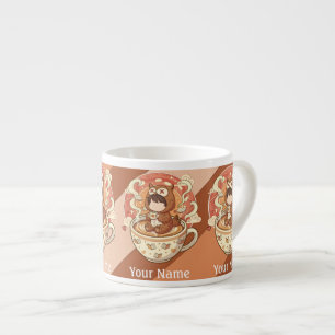 Espresso Taza de Expreso Mini Búho Agregar Texto Regalo de 