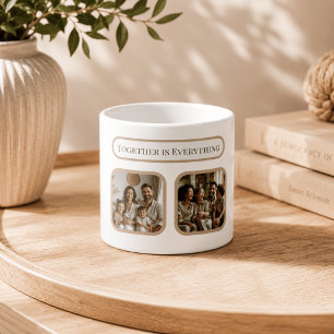 Espresso Taza de Foto Familiar Personalizada – Juntos es To
