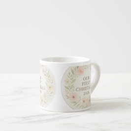 Espresso Taza de Nuestra Primera Navidad 2025 – Recuerdo Na