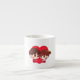 Espresso taza de pareja