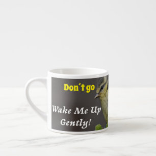 Espresso Taza De Porcelana Espesso Despiértame suavemente