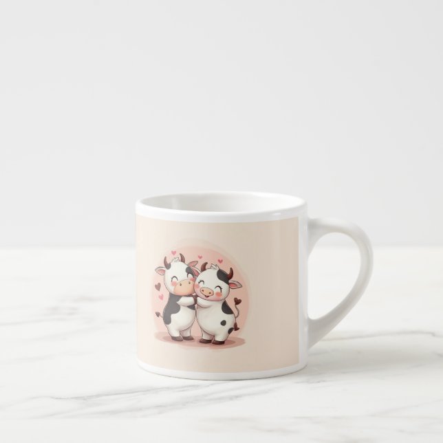 Espresso Taza de vaca adorable 🐮💕 (Derecha)