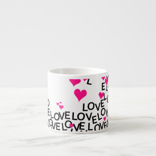 Espresso Taza del amor del el día de San Valentín