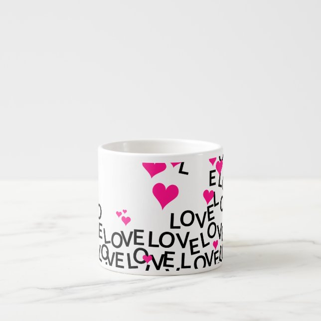 Espresso Taza del amor del el día de San Valentín (Frente)