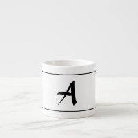 Taza del CAFÉ EXPRESS CON INICIAL de DIY