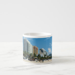 Espresso Taza del café express de la playa del Fort