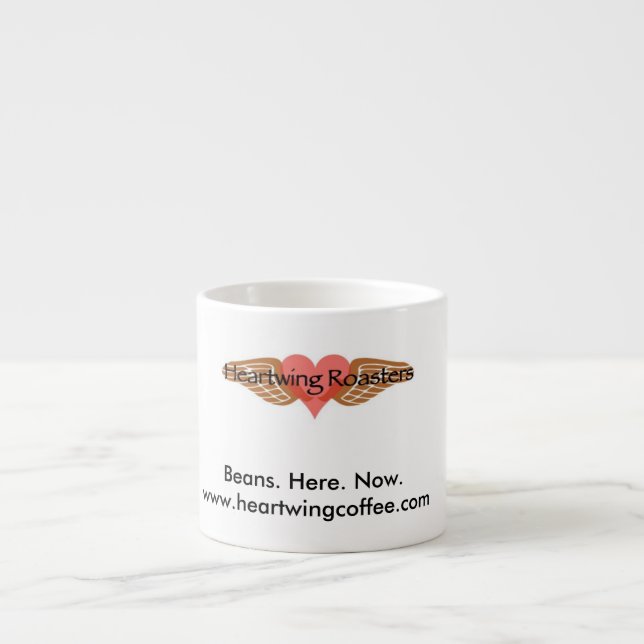 Espresso Taza del café express de los asadores de Heartwing (Frente)