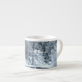 Espresso Taza del café express - "día de invierno en