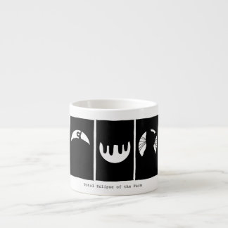 Espresso Taza del café express: Eclipse total de la granja