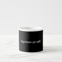 Taza del uno mismo de Yo del café express