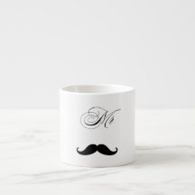 Taza divertida de San Valentín con bigote