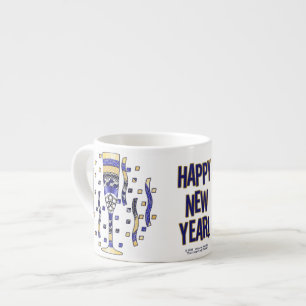 Espresso Taza especial para brindis de Año Nuevo