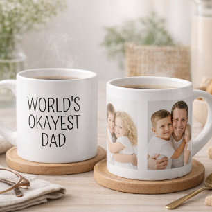 Espresso Taza Especializada en Texto de Foto del Papá Más o