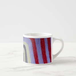 Espresso Taza Especializada Olas de Colores
