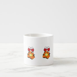 Espresso Taza Especializada ) Vasos de Vino Con Flores