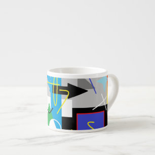 Espresso Taza loca de geometría funky
