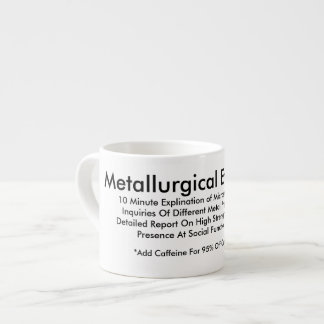 Espresso Taza metalúrgica de la ingeniería