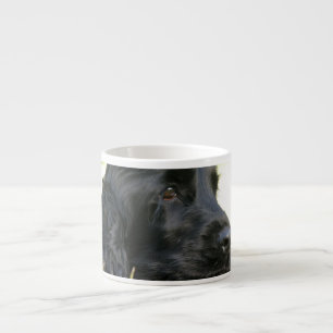 Espresso Taza negra de la especialidad del perro de cocker