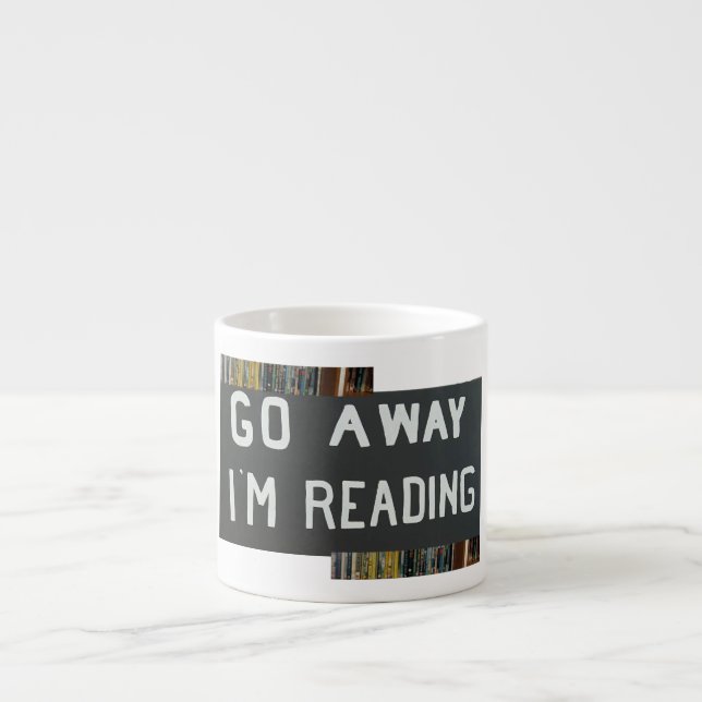 Espresso taza para amantes de los libros (Frente)