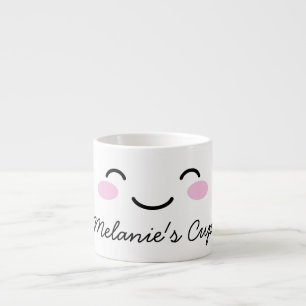 Espresso Taza pequeña para niños con cara de dibujos animad