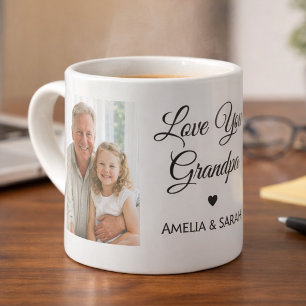Espresso Te Amo Abuelo Mosaico de Fotos Taza Especializada