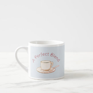 Espresso Una taza de café con crema elegante mezcla perfect