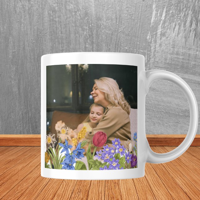 Espresso Una taza de Collage de fotos moderna para la abuel (Grandma mug Photo collage mug Personalized mug Modern mug design Gift for grandma Mother's Day gift)