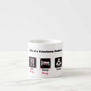 Espresso Vida de una taza veterinaria del café express del