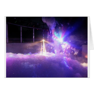 Espuma azul de las luces laser