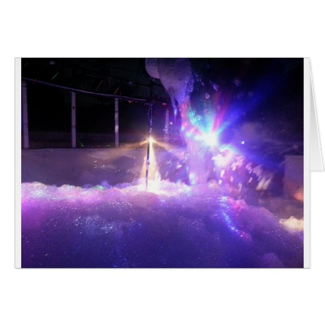 Espuma azul de las luces laser (Anverso (Horizontal))