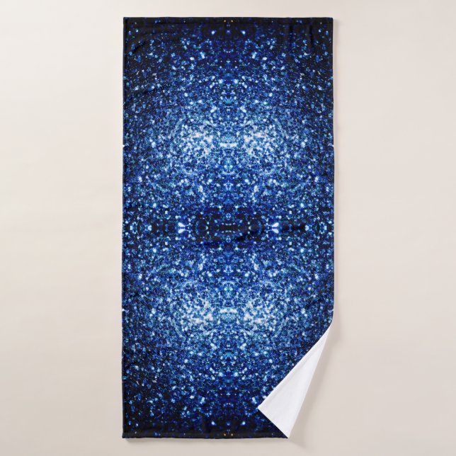 Espuma de purpurina azul oscuro (Toalla de baño)