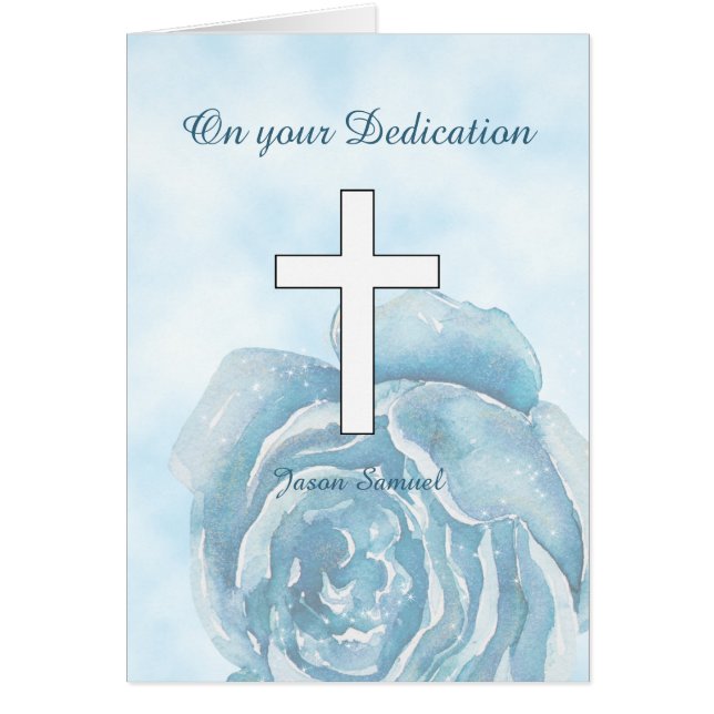 Espuma de rosa azul Dedicación (Frente)