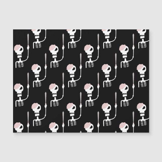 Esqueleto de Halloween con espada (Anverso)