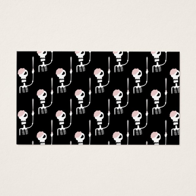 Esqueleto de Halloween con espada (Frente)