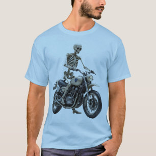Esqueleto de la camiseta básica de los hombres de
