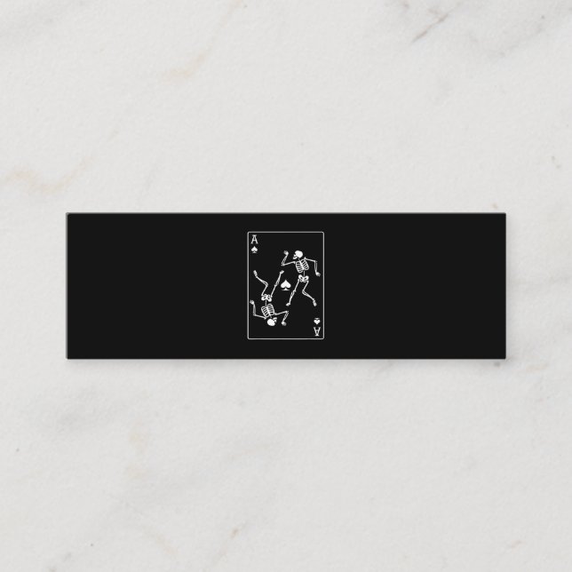Esqueleto de la tarjeta de juego Ace Poker (Anverso)
