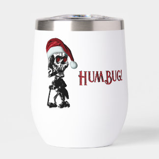 Esqueleto de Navidad Fumando Puro Humbug